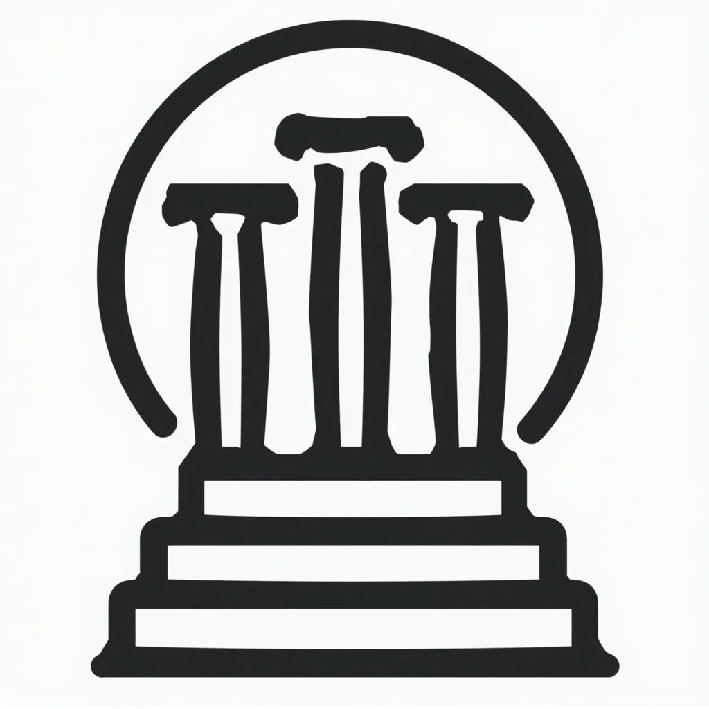 Icon of three pillars representing our core values